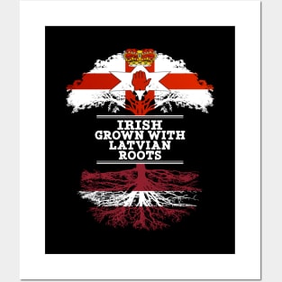 Northern Irish Grown With Latvian Roots - Gift for Latvian With Roots From Latvia Posters and Art